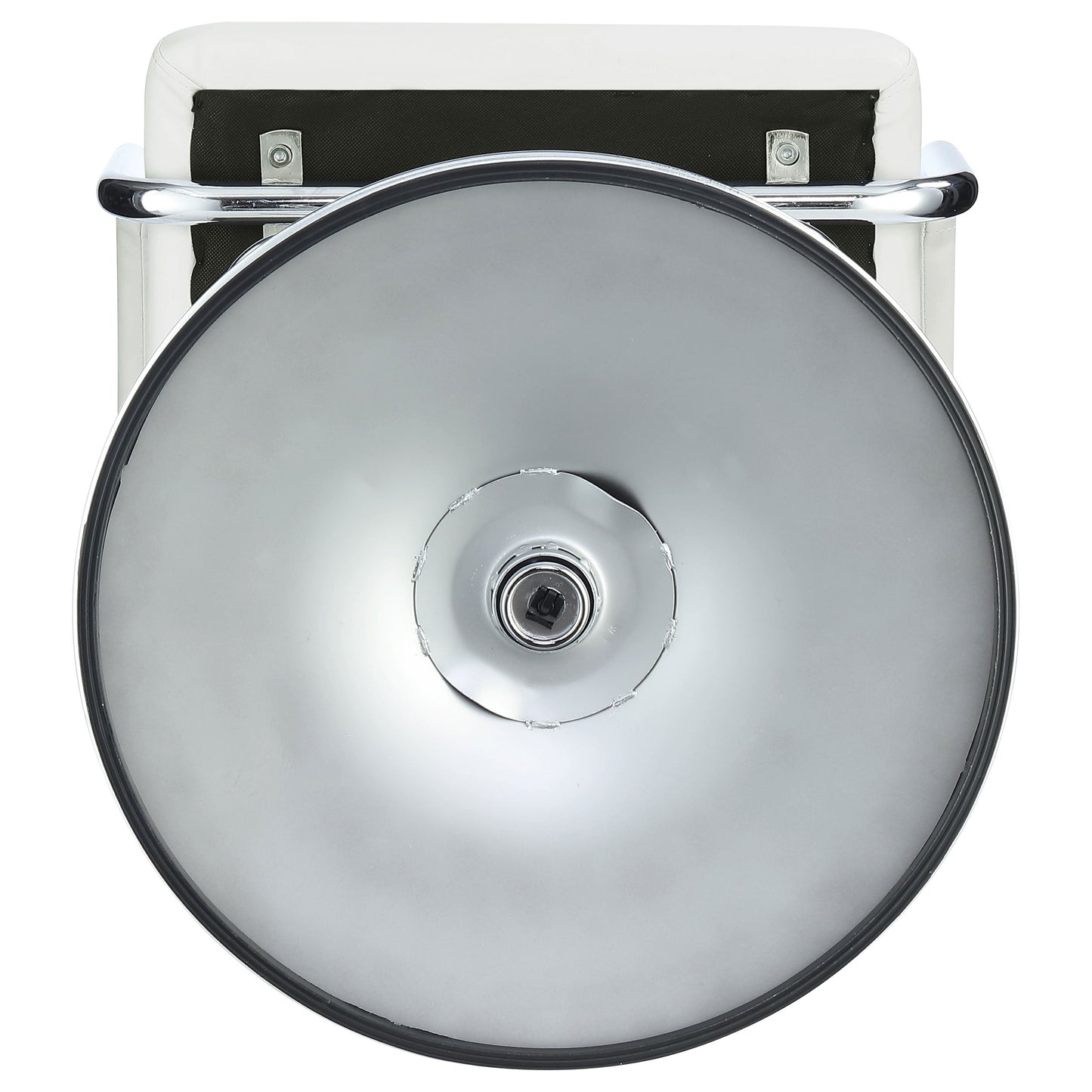 Palomar Adjustable Height Bar Stool Black / White and Chrome