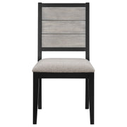 Elodie 5-piece Rectangular Extension Leaf Dining Set Black