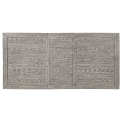 Mesa de comedor rectangular Elodie de 78 pulgadas con hojas extensibles, color negro