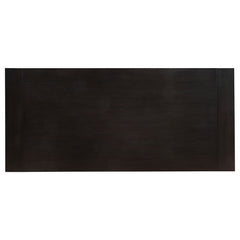 Mesa de comedor extensible Phelps de 123 pulgadas, color negro envejecido