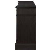Aparador de 2 puertas Phelps, estilo buffet, color negro envejecido