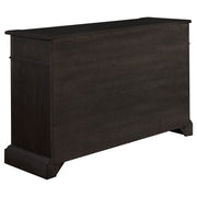 Aparador de 2 puertas Phelps, estilo buffet, color negro envejecido