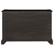 Aparador de 2 puertas Phelps, estilo buffet, color negro envejecido