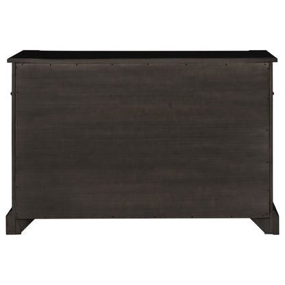 Phelps 2-door Sideboard Buffet Cabinet Distressed Noir