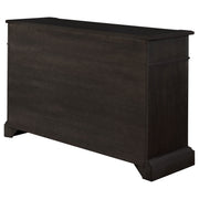 Aparador de 2 puertas Phelps, estilo buffet, color negro envejecido