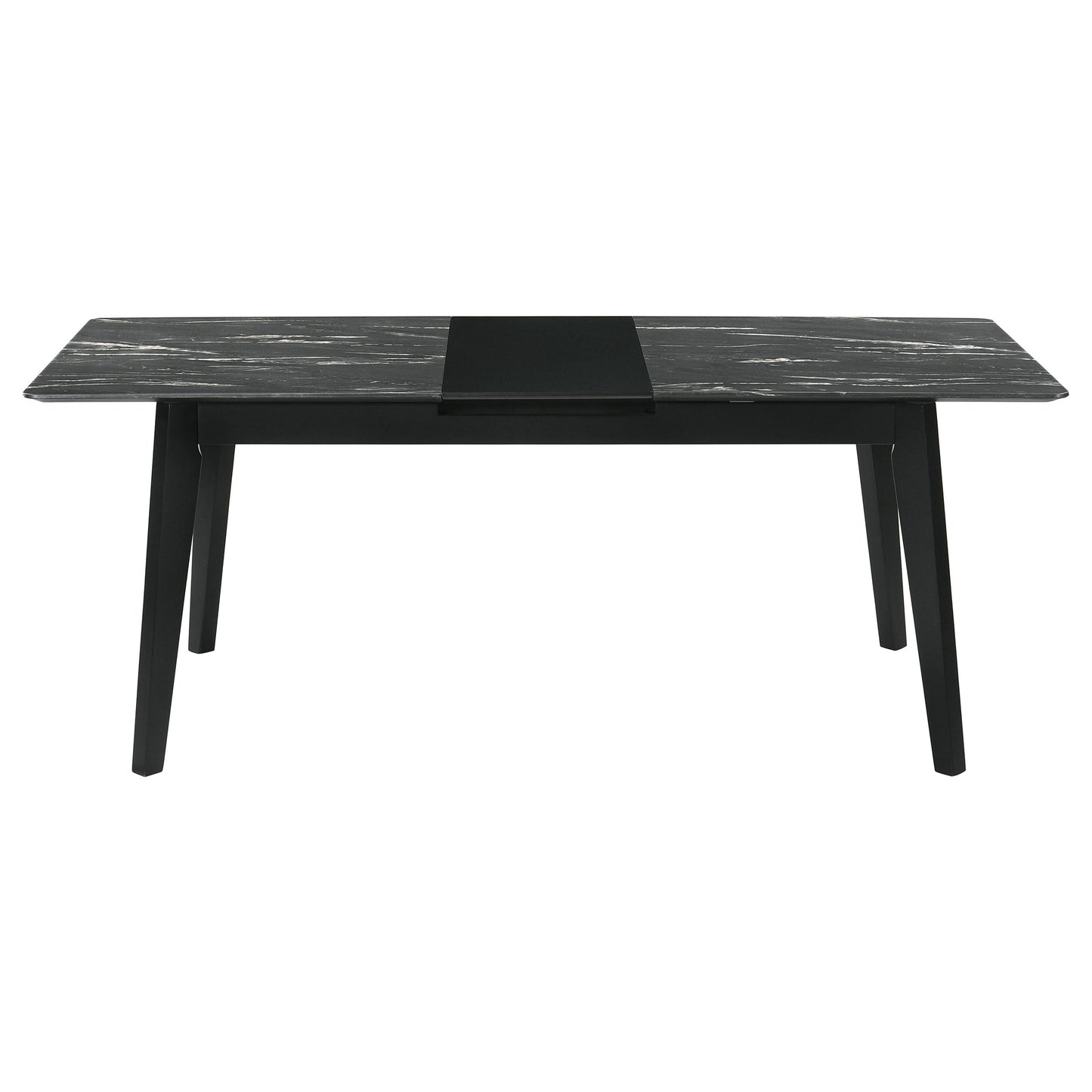 Juego de mesa de comedor extensible Crestmont, color negro