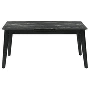 Juego de mesa de comedor extensible Crestmont, color negro