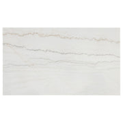 Averill 72-inch Rectangular White Marble Top Dining Table Coffee Bean