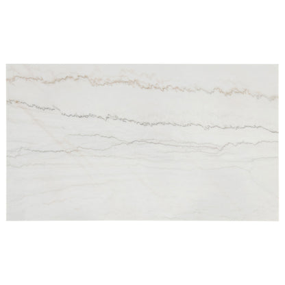 Averill 72-inch Rectangular White Marble Top Dining Table Coffee Bean