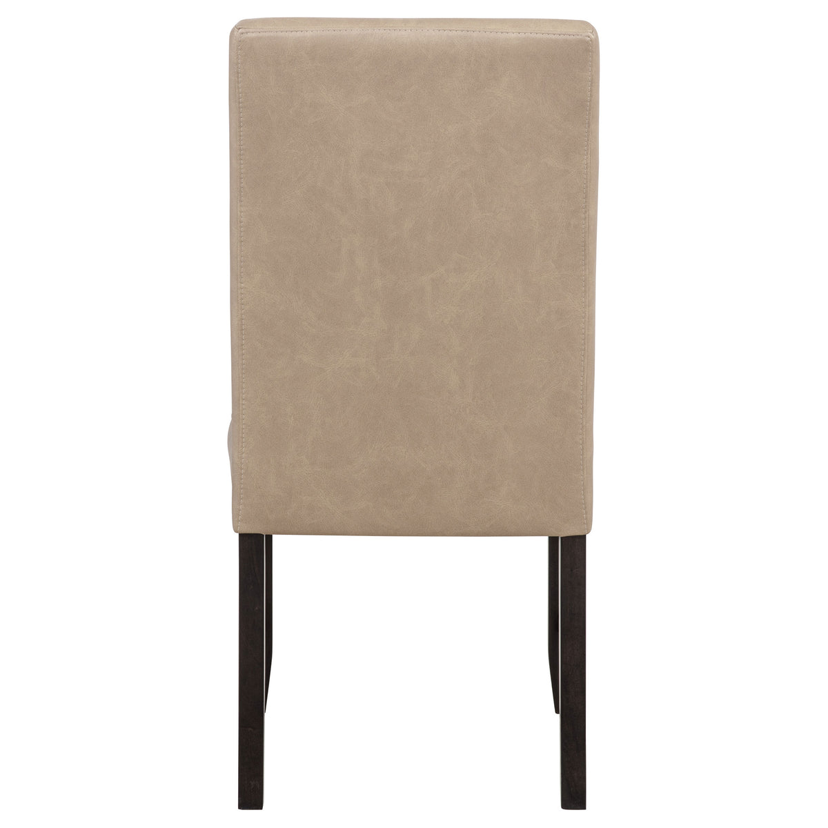 Averill Faux Leather Upholstered Dining Side Chair Tan (Set of 2)