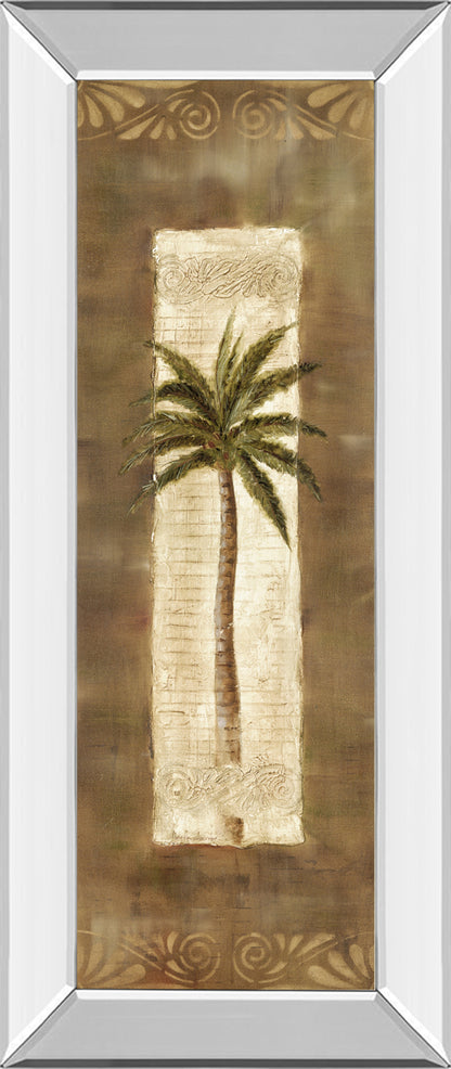 Mirrored Frame Scroll Palm II By Carol Robinson