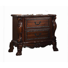 Dresden 31"H 2 Drawers Nightstand – Classic Elegance