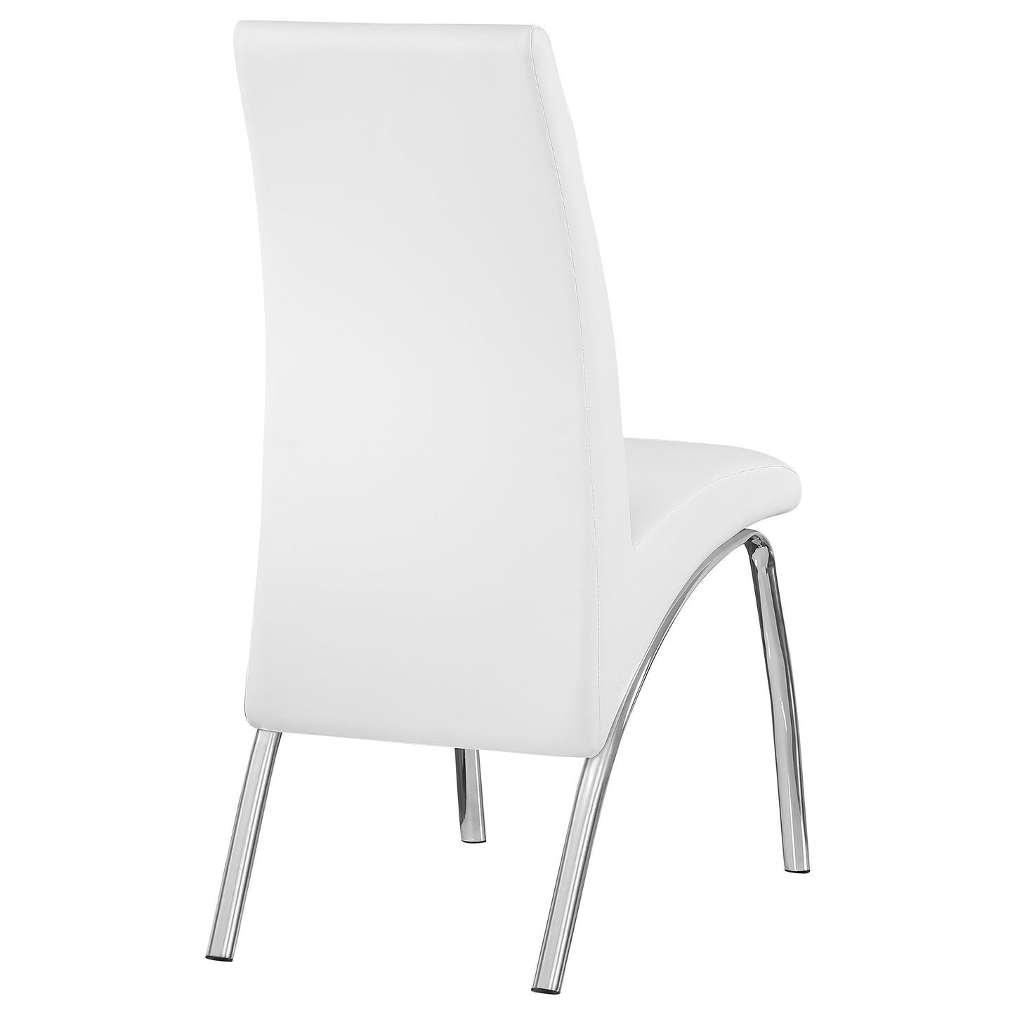 Bishop Upholstered Dining Side Chair – White (Set of 2)