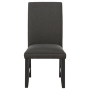 Berning Fabric Upholstered Parson Side Chair Charcoal (Set of 2)