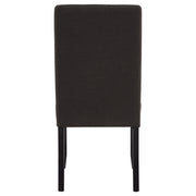 Berning Fabric Upholstered Parson Side Chair Charcoal (Set of 2)