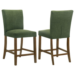 Paxton Upholstered Counter Height Dining Chair Green (Set of 2)