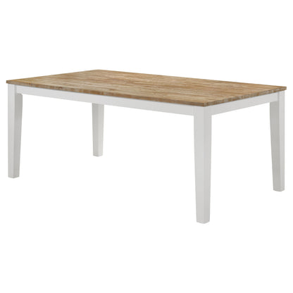 Mesa de comedor rectangular de madera Hollis de 72 pulgadas, color marrón