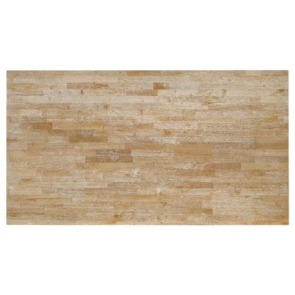 Mesa de comedor rectangular de madera Hollis de 72 pulgadas, color marrón