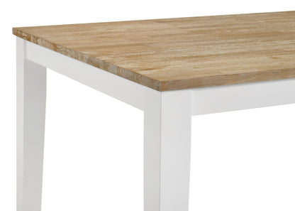 Mesa de comedor rectangular de madera Hollis de 72 pulgadas, color marrón