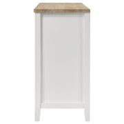 Aparador de comedor de 2 puertas Hollis, mueble de almacenamiento, color blanco