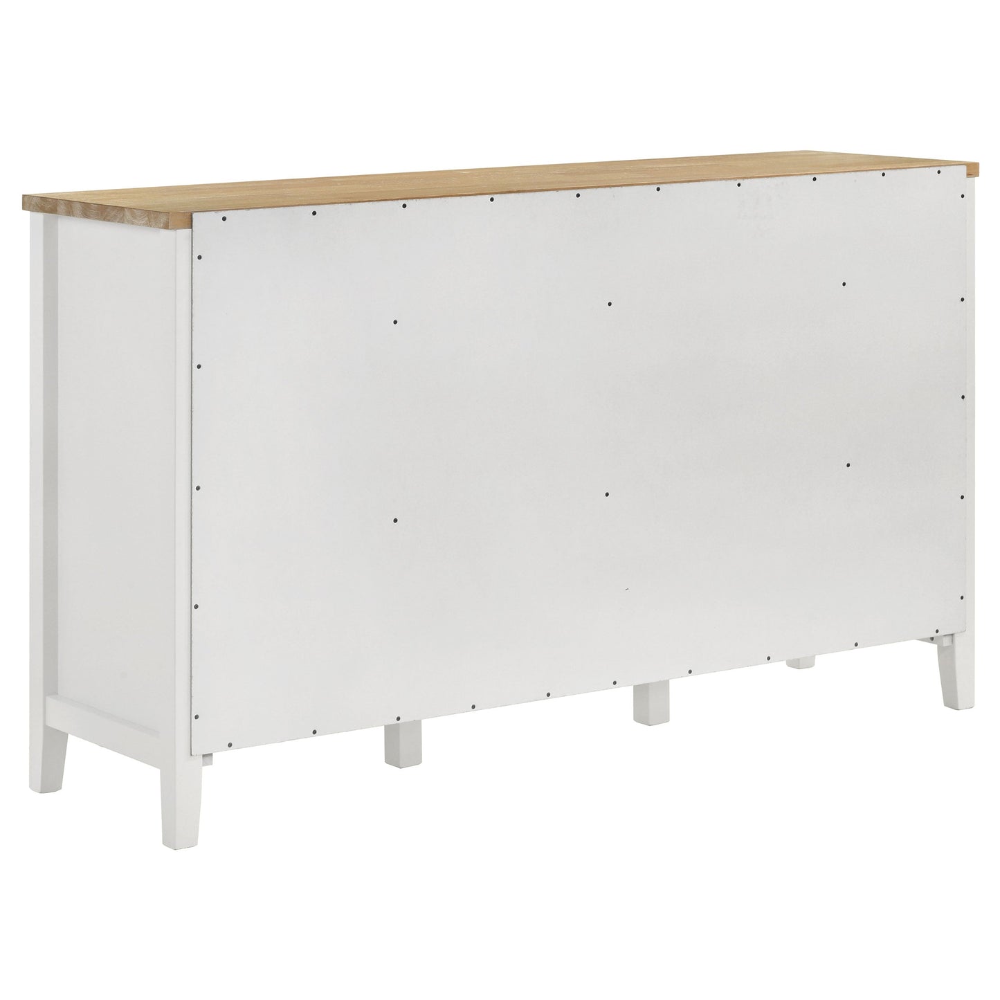 Aparador de comedor de 2 puertas Hollis, mueble de almacenamiento, color blanco