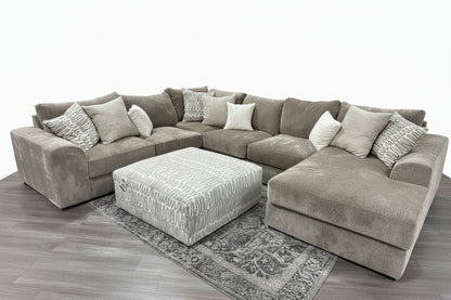 Aria Ottoman in Amalfi Birch