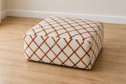 Aria Ottoman in Tandem Russett