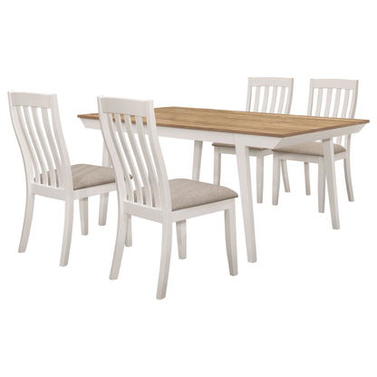 Nogales Rectangular Dining Table Set Coastal Grey