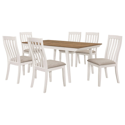 Nogales Rectangular Dining Table Set Coastal Grey