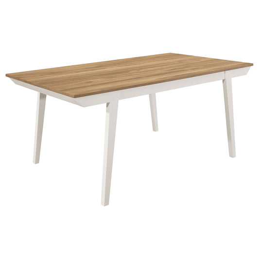Mesa de comedor rectangular de madera Nogales de 71 pulgadas, color gris costero