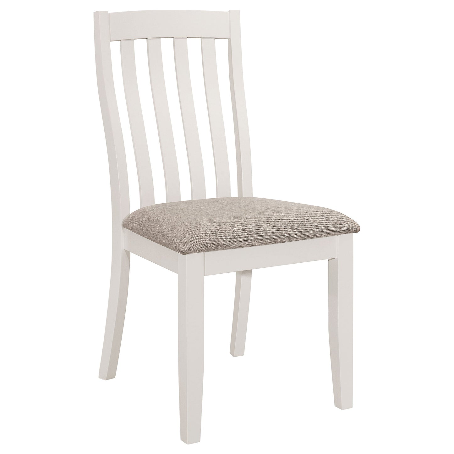 Silla de comedor de madera Nogales, color gris costero (juego de 2)