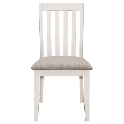 Silla de comedor de madera Nogales, color gris costero (juego de 2)