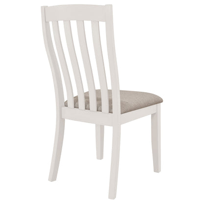 Silla de comedor de madera Nogales, color gris costero (juego de 2)