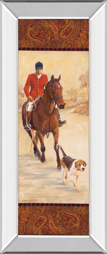 Mirrored Frame On The Hunt I By Linda Wacaster