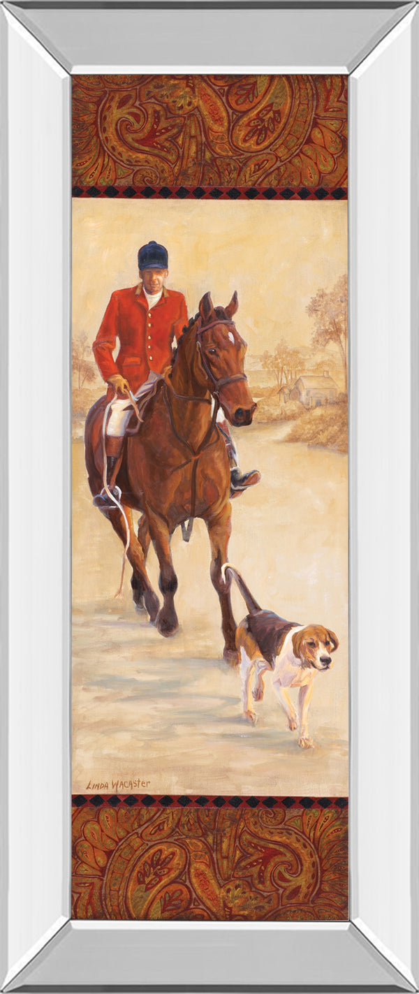 Mirrored Frame On The Hunt I By Linda Wacaster