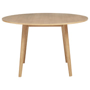 Andrews Round Wood Dining Room Table Set Light Ash