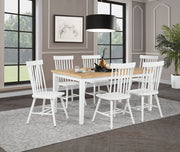 Andrews Round Wood Dining Room Table Set Light Ash