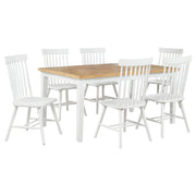 Andrews Round Wood Dining Room Table Set Light Ash
