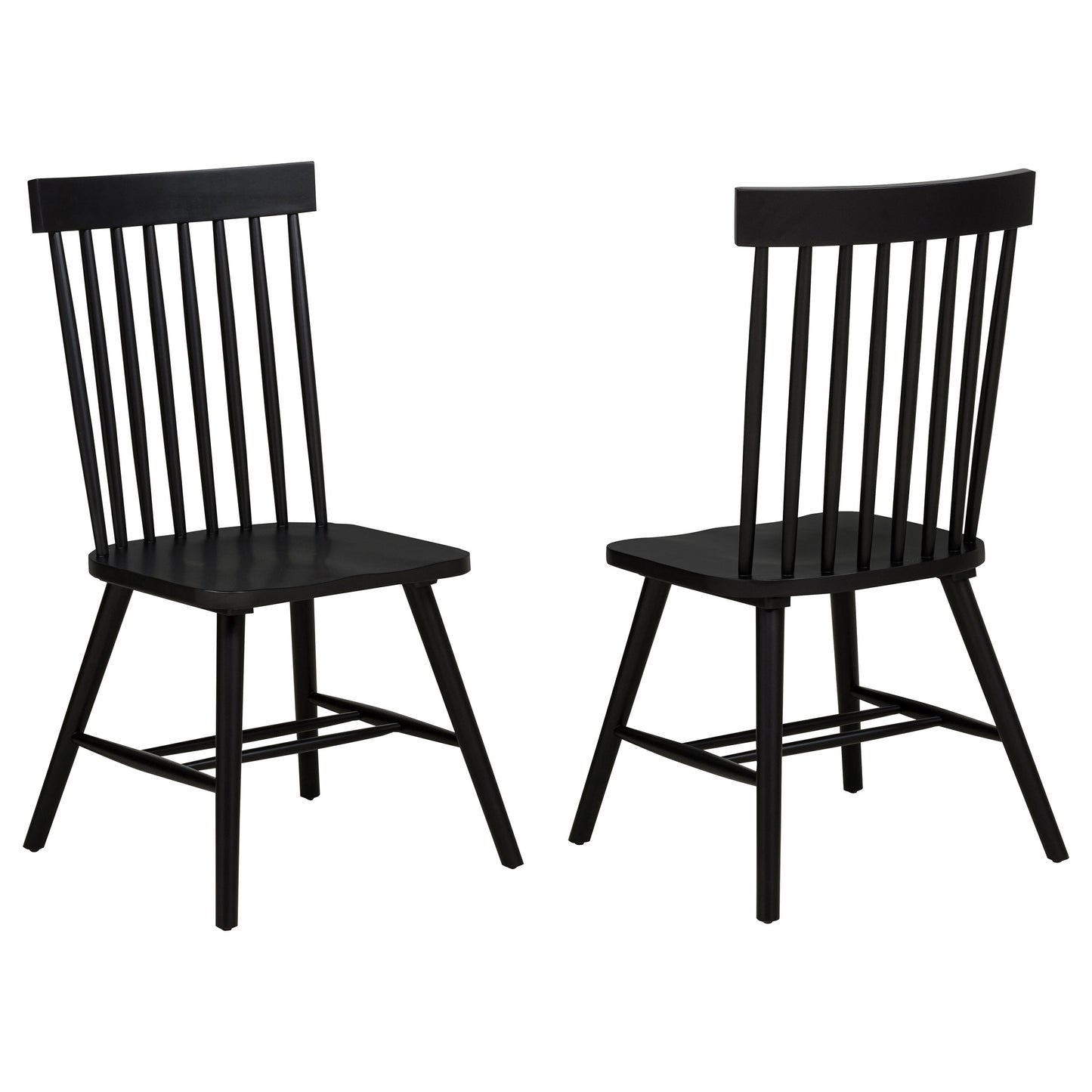 Andrews Windsor Spindle  Dining Side Chair White (Set of 2)