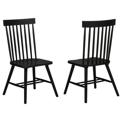 Andrews Windsor Spindle  Dining Side Chair White (Set of 2)