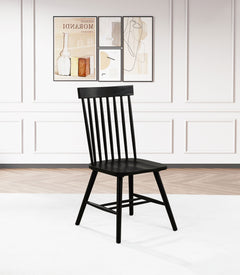 Andrews Windsor Spindle  Dining Side Chair White (Set of 2)