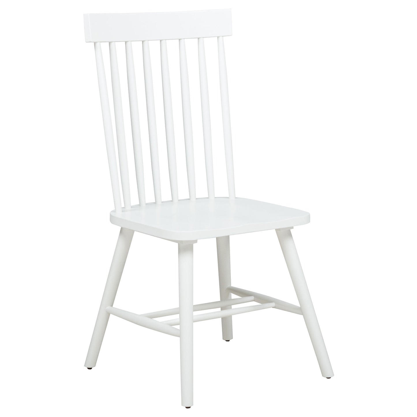 Andrews Windsor Spindle  Dining Side Chair White (Set of 2)