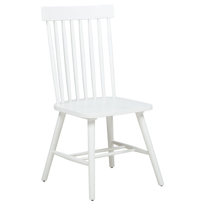 Andrews Windsor Spindle  Dining Side Chair White (Set of 2)