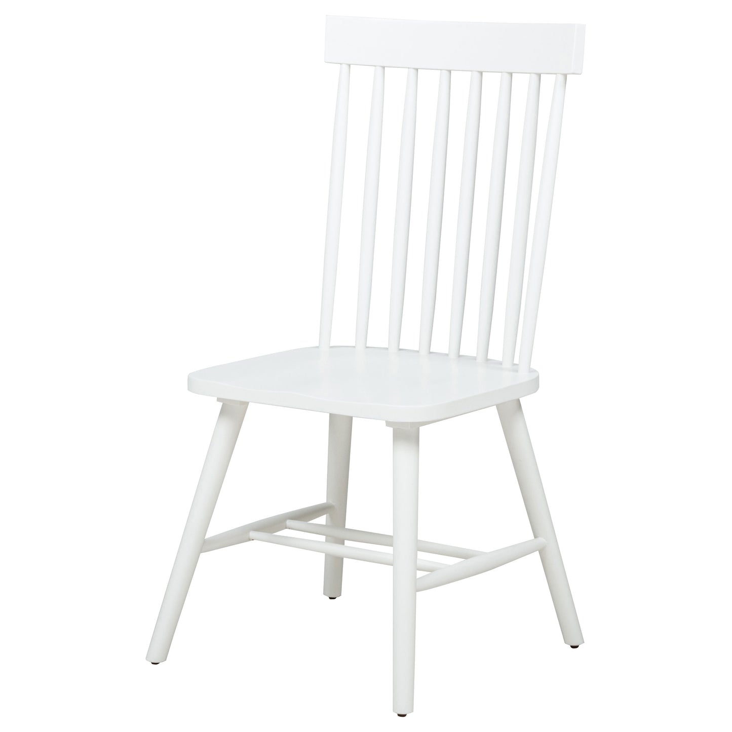 Andrews Windsor Spindle  Dining Side Chair White (Set of 2)