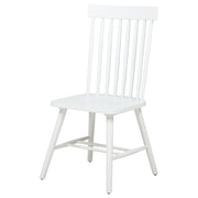 Andrews Windsor Spindle  Dining Side Chair White (Set of 2)