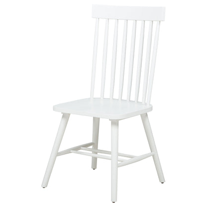 Andrews Windsor Spindle  Dining Side Chair White (Set of 2)