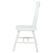 Andrews Windsor Spindle  Dining Side Chair White (Set of 2)