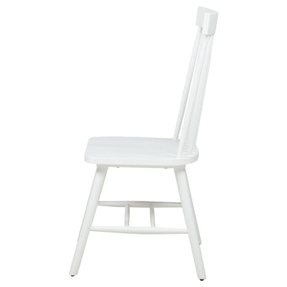 Andrews Windsor Spindle  Dining Side Chair White (Set of 2)
