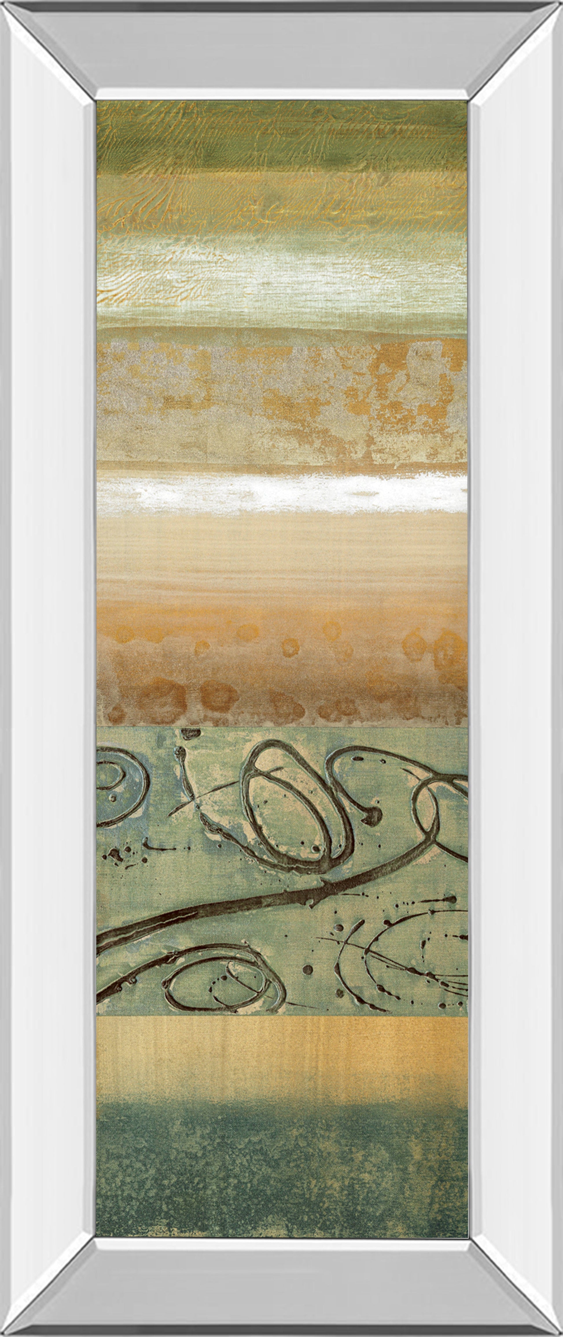 Mirrored Frame Bluemood I By Selina Werbelow