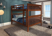 Erath Mission Full over Full Espresso Bunkbed